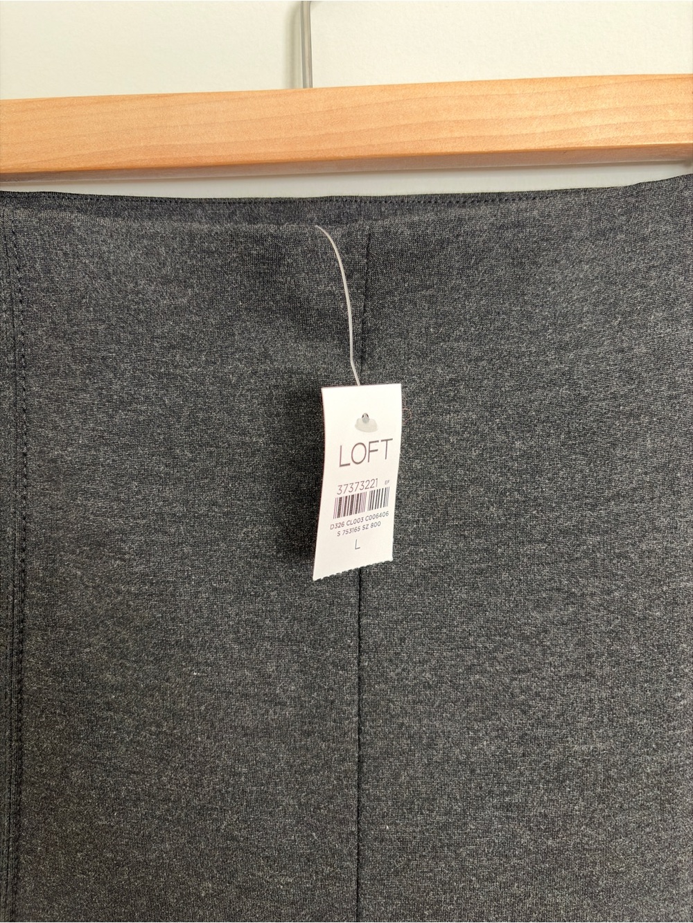 Loft Wide Leg Ponte Dark Gray Stretch Pants - Picture 7 of 11